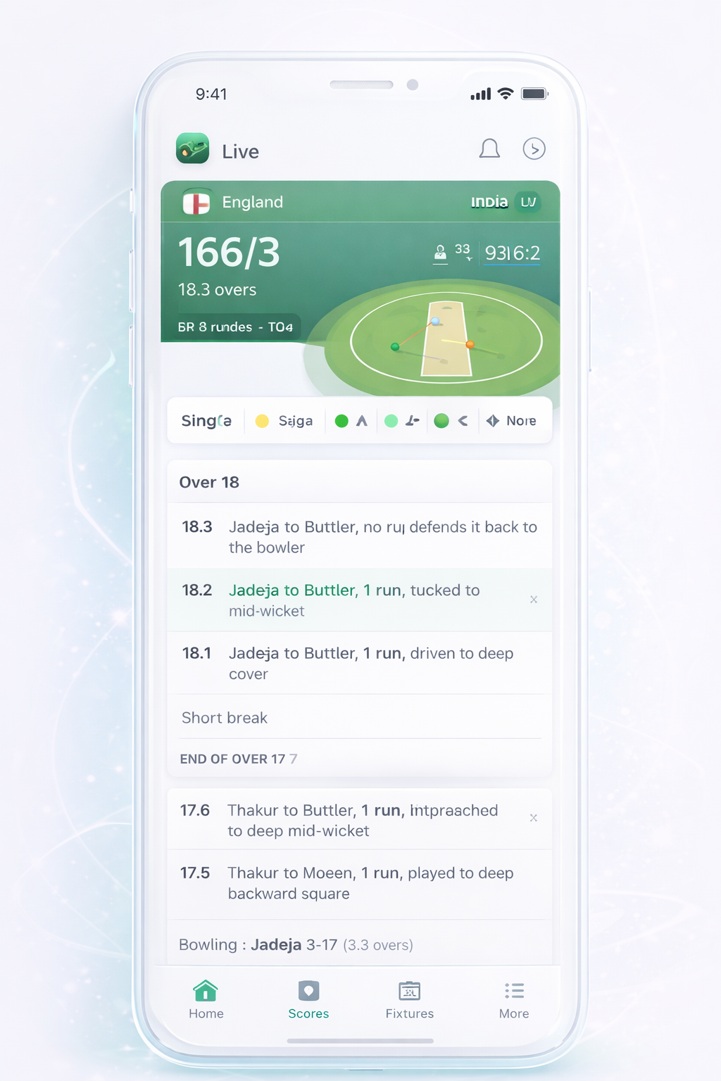 App screen: Live Summary